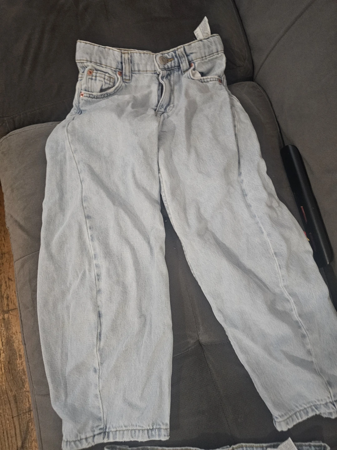 2 Zara Kids Light Wash Denim Jeans - photo 4