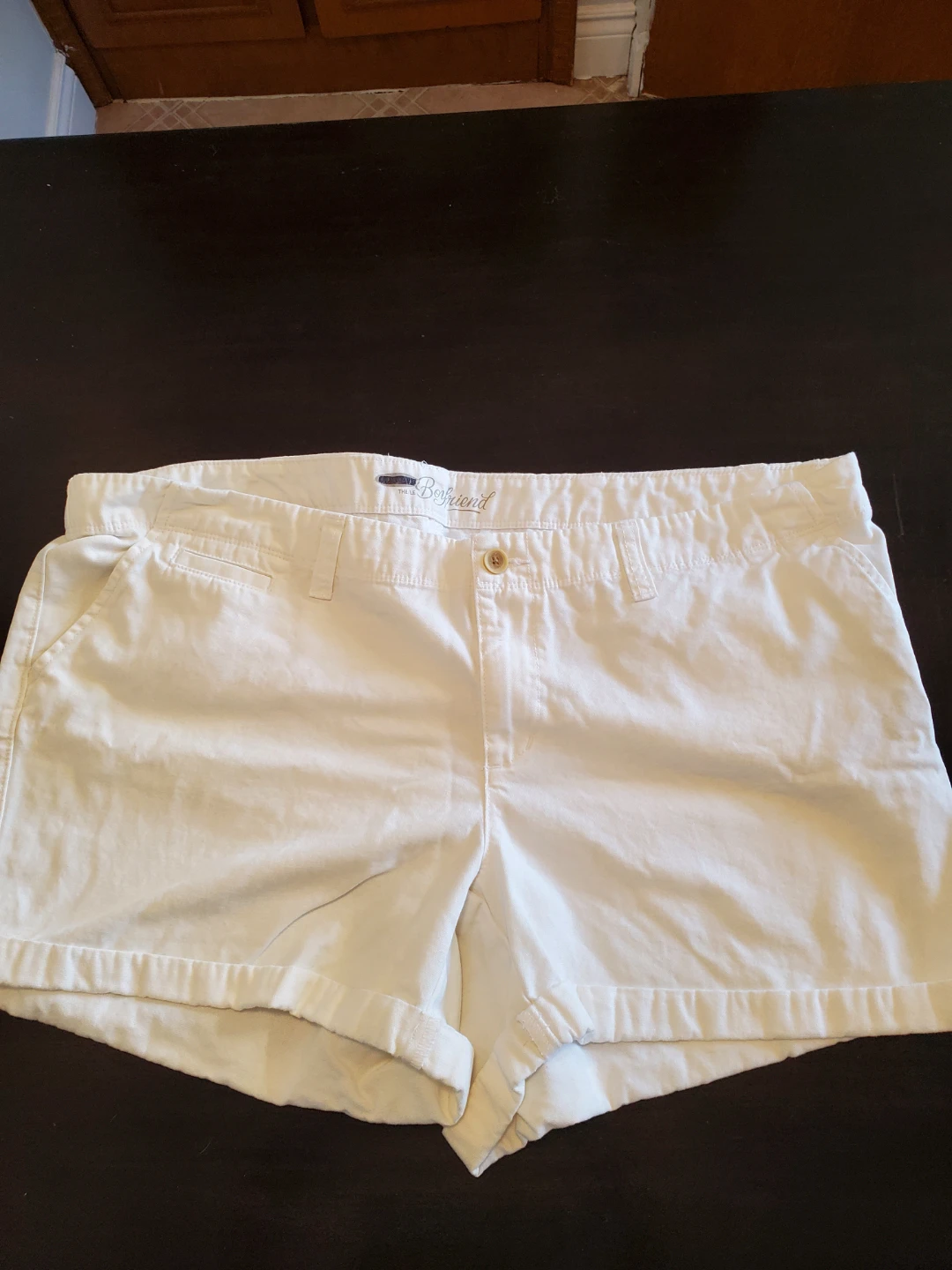 Plus Size Old Navy The Boyfriend White Shorts...VGUC