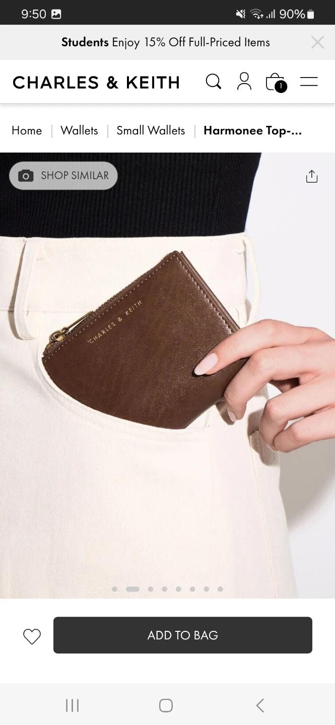 Charles & Keith Brown Wallet - photo 2