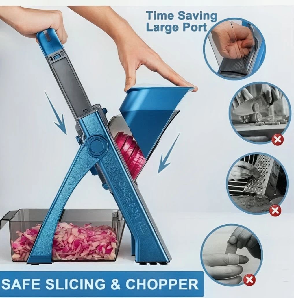 QYKIC Collapsible Vegetable Slicer & Chopper Set - photo 2