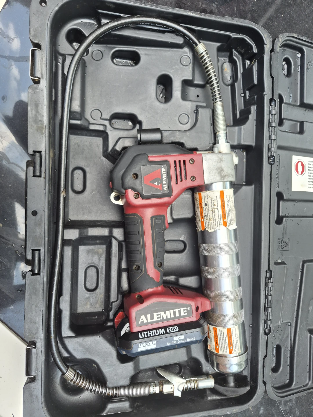 Alemite 20V Cordless Grease Gun with Case