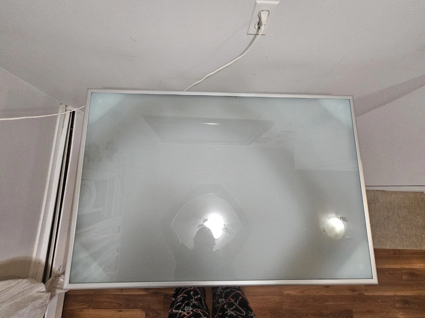 IKEA GALANT Frosted Glass Desk – Great Condition! - photo 2