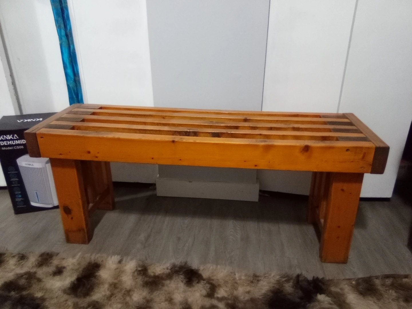 Stained Plywood Bench - photo 2
