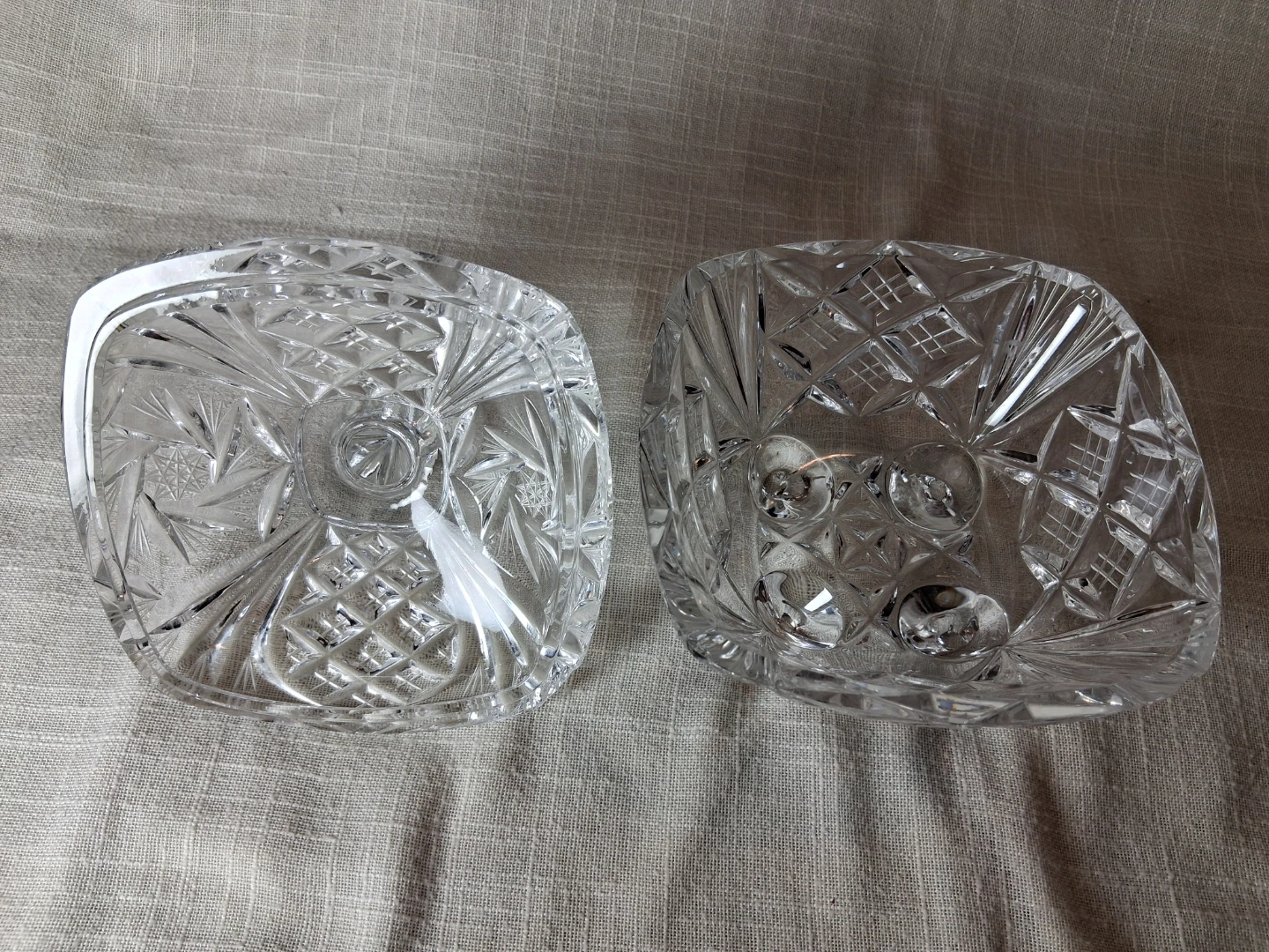 Bohemian Crystal Candy Dish with Lid - photo 2