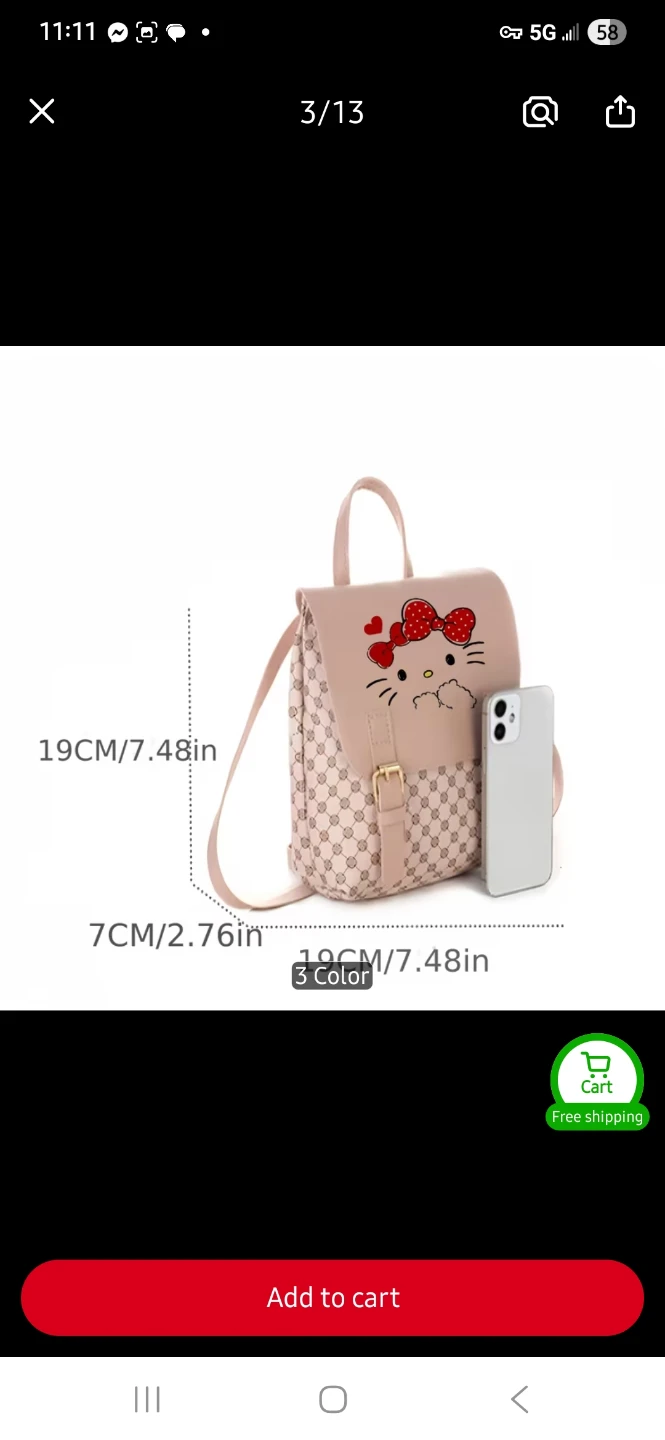 Hello Kitty Backpack - photo 2