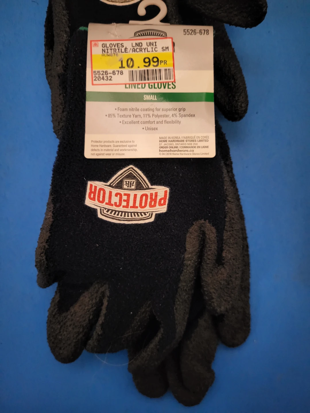 Protector Nitrile Acrylic Lined Gloves Small and Medium - photo 2