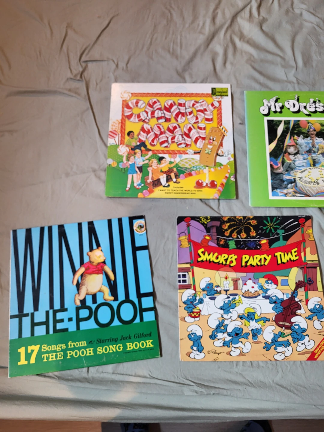 Vintage kids vinyl record collection set of 5 - photo 2