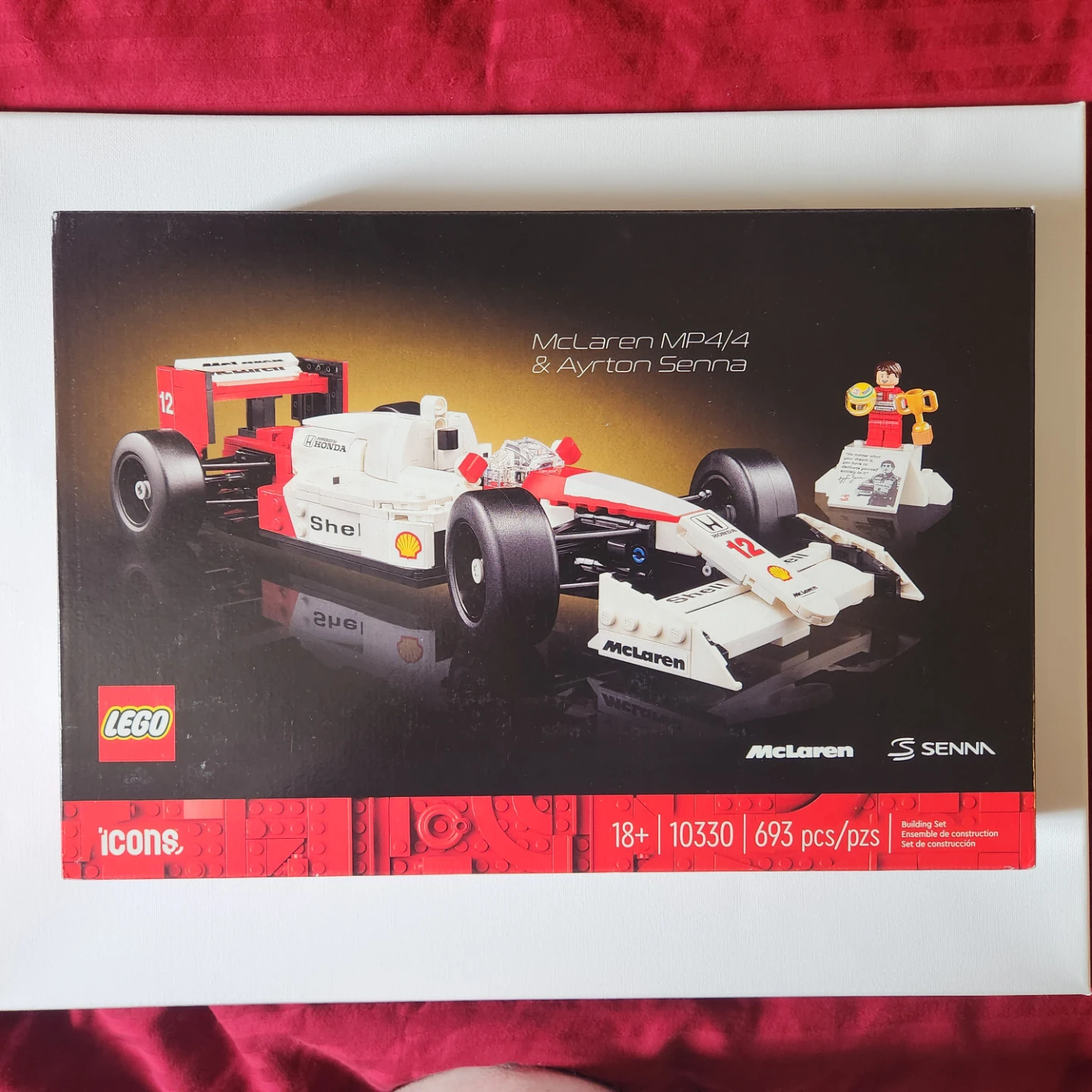 LEGO Icons McLaren MP4/4 & Ayrton Senna Building Set 10330