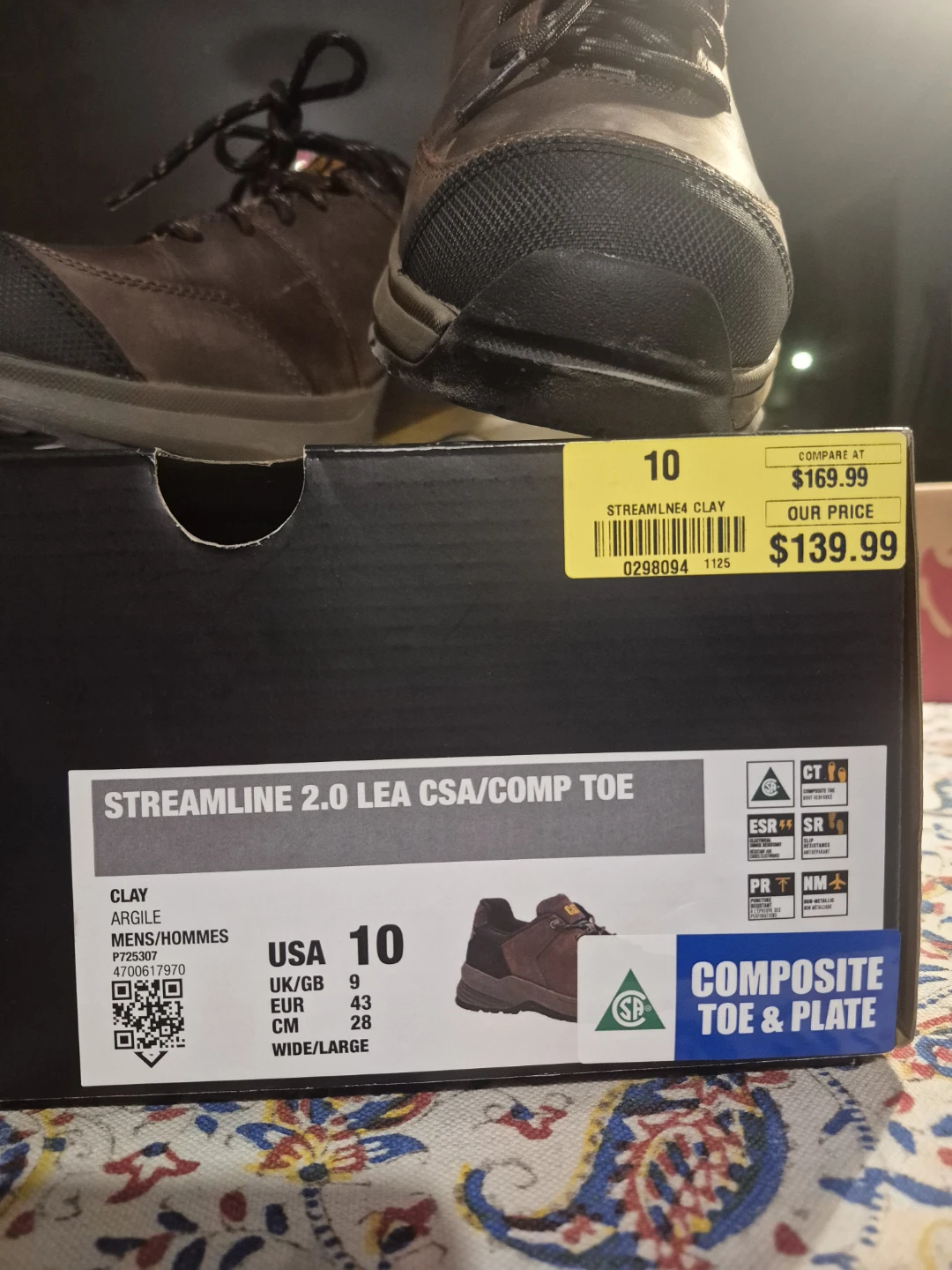 CAT Work Shoes – Size 10 - photo 3