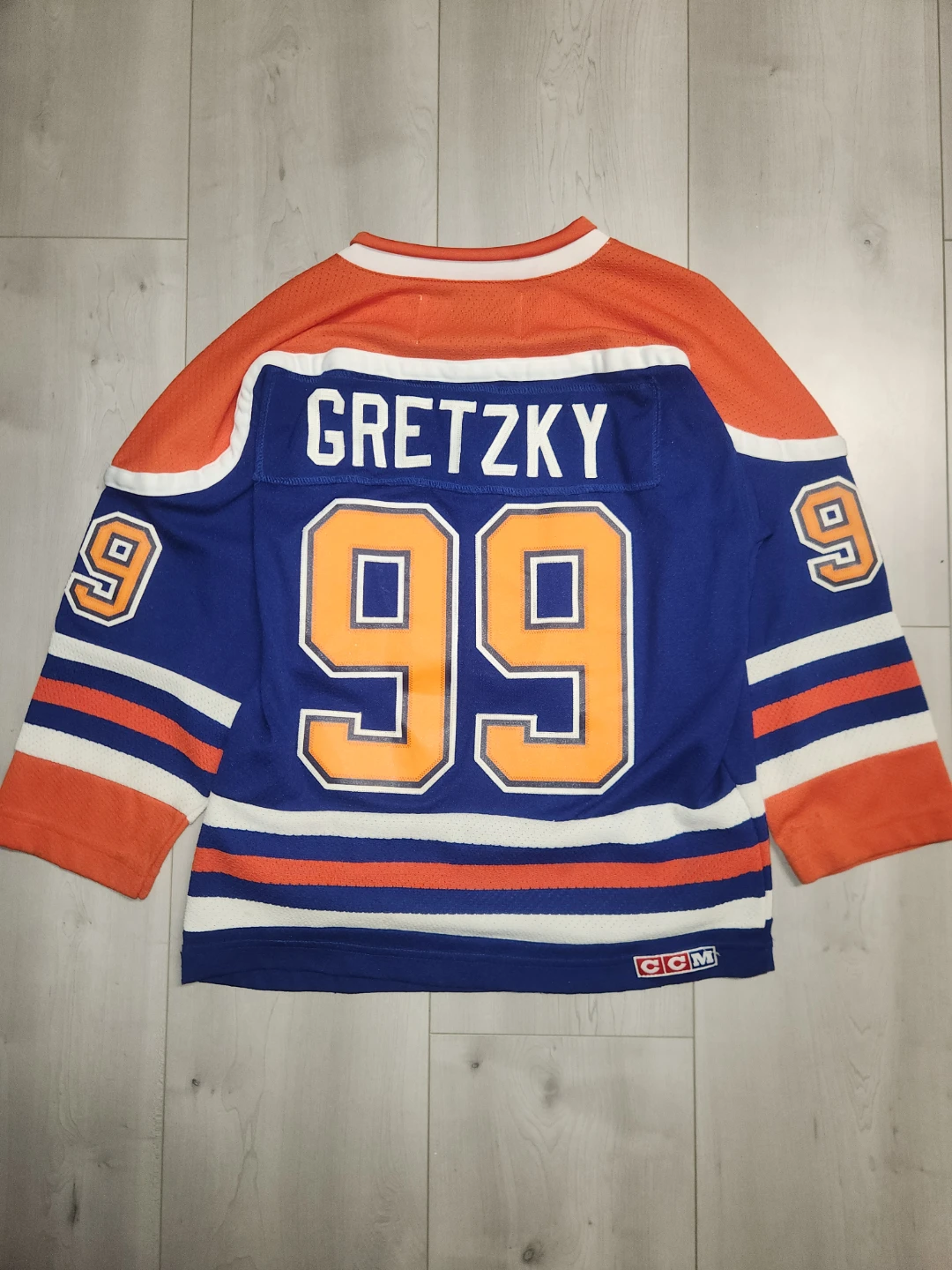 Authentic Edmonton Oilers Wayne Gretzky #99 CCM Kids XL - photo 2