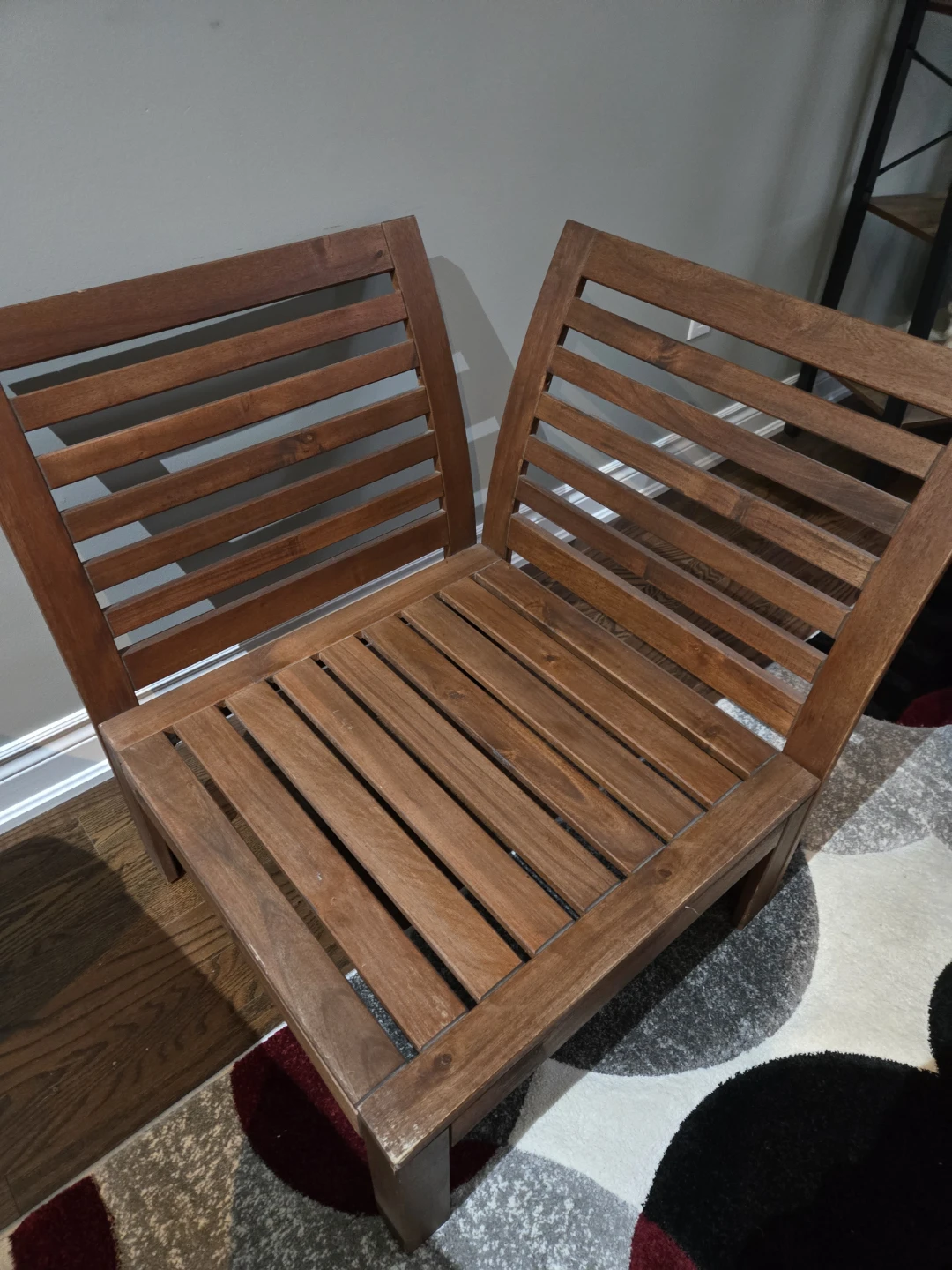 Wooden Armchair with Cushions