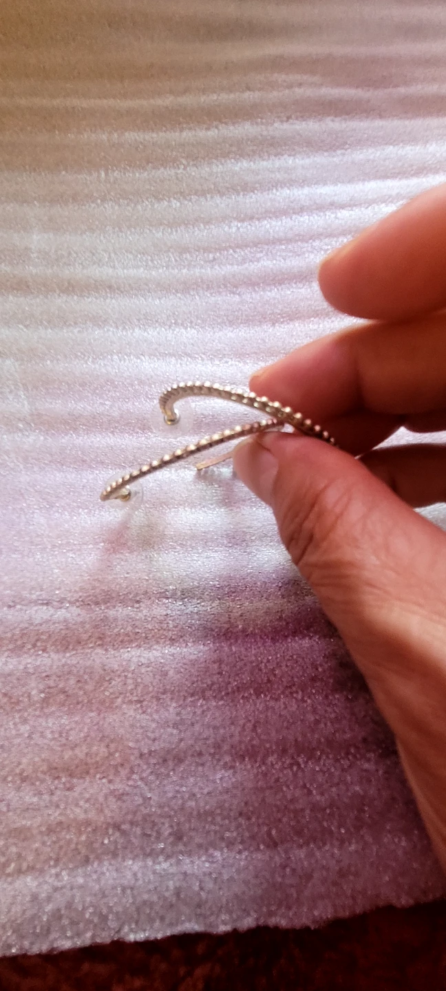 Silver bead hoop earrings - photo 4