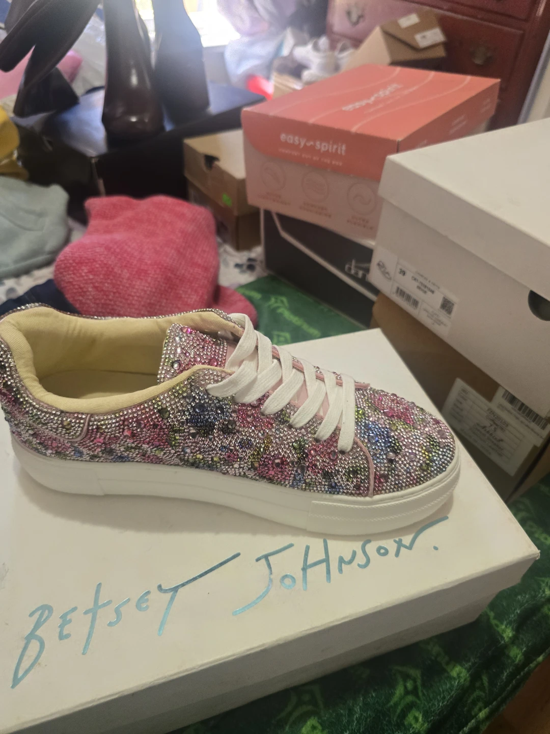 Betsey Johnson Rhinestone Sneaker - photo 2