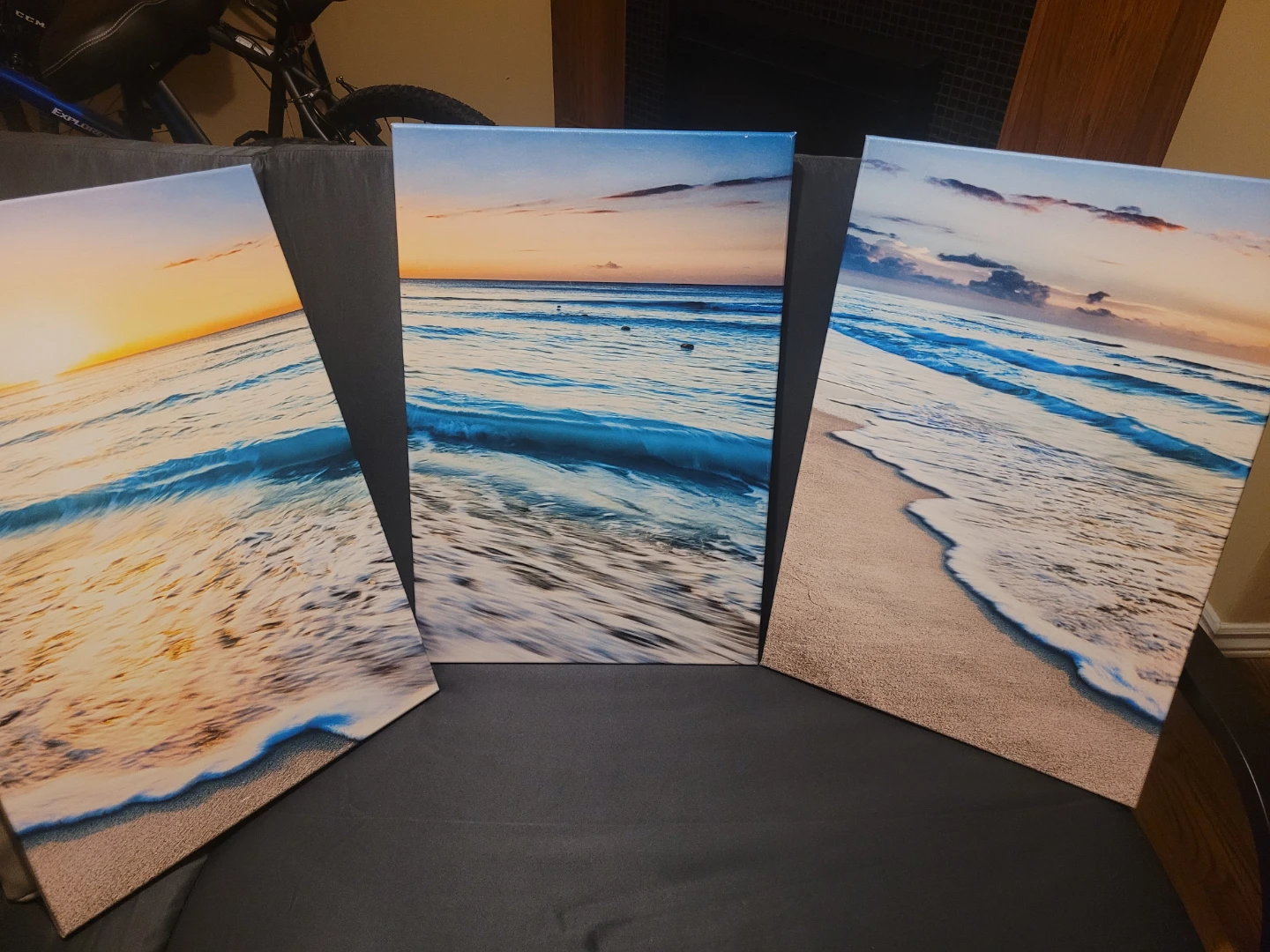 Canvas Wall Art - Beach Sunset Scene