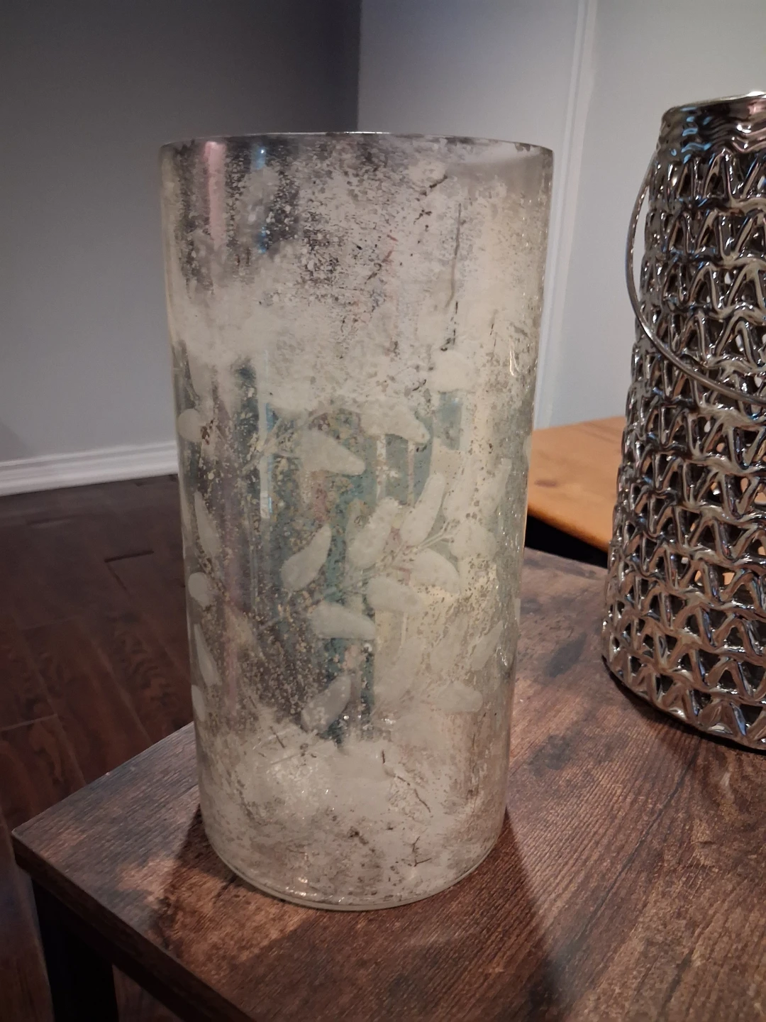 GlucksteinHome Enchanted Forest Decor vase/candle holder