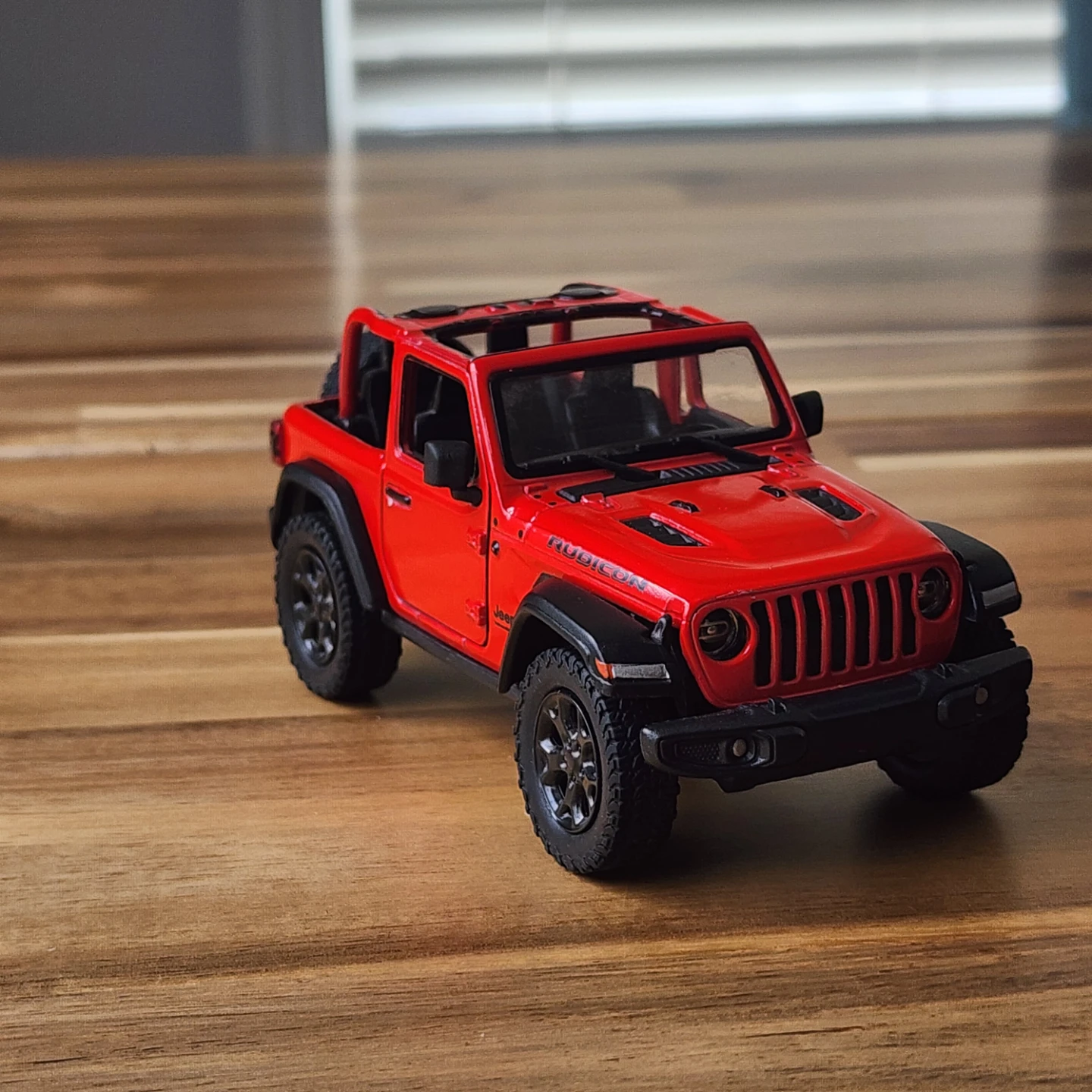 Red Jeep Rubicon Toy Car