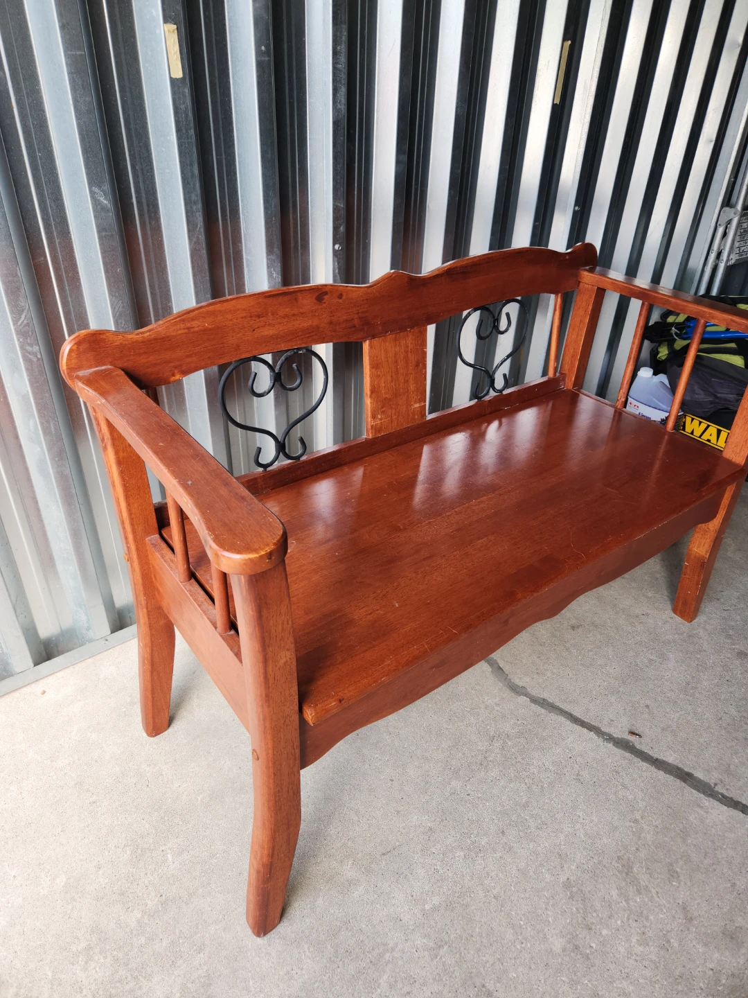 🇨🇦  Wooden Storage Bench with Backrest - photo 5