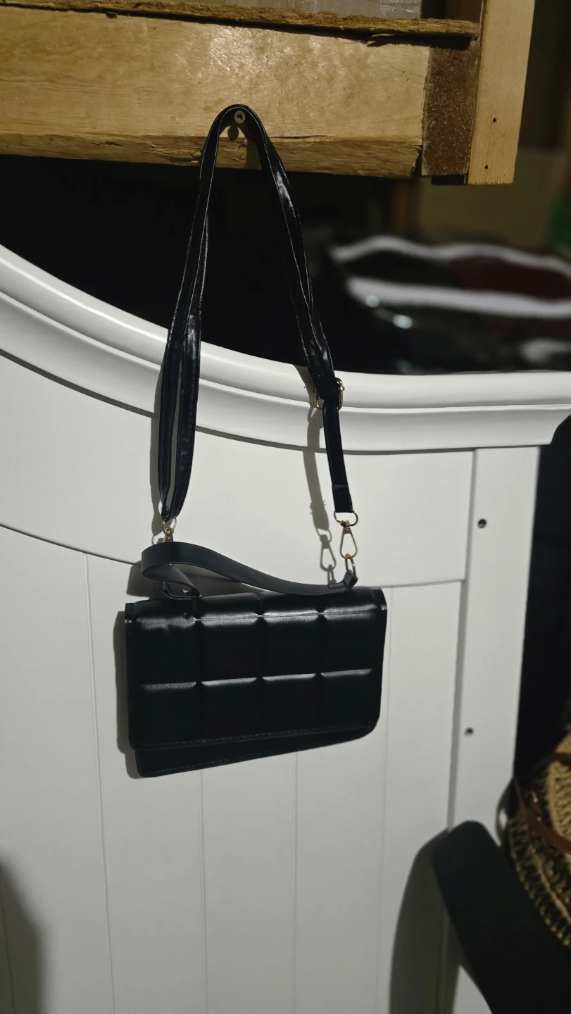 Black Quilted Shoulder Bag