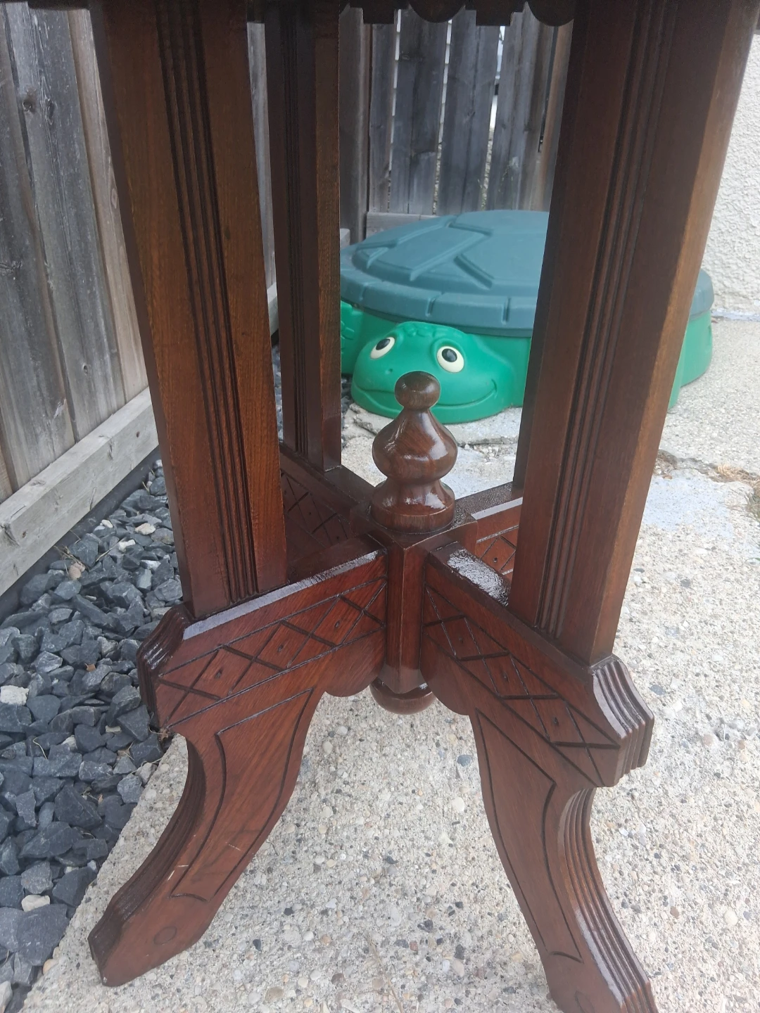 Vintage Wooden Side Table - photo 3