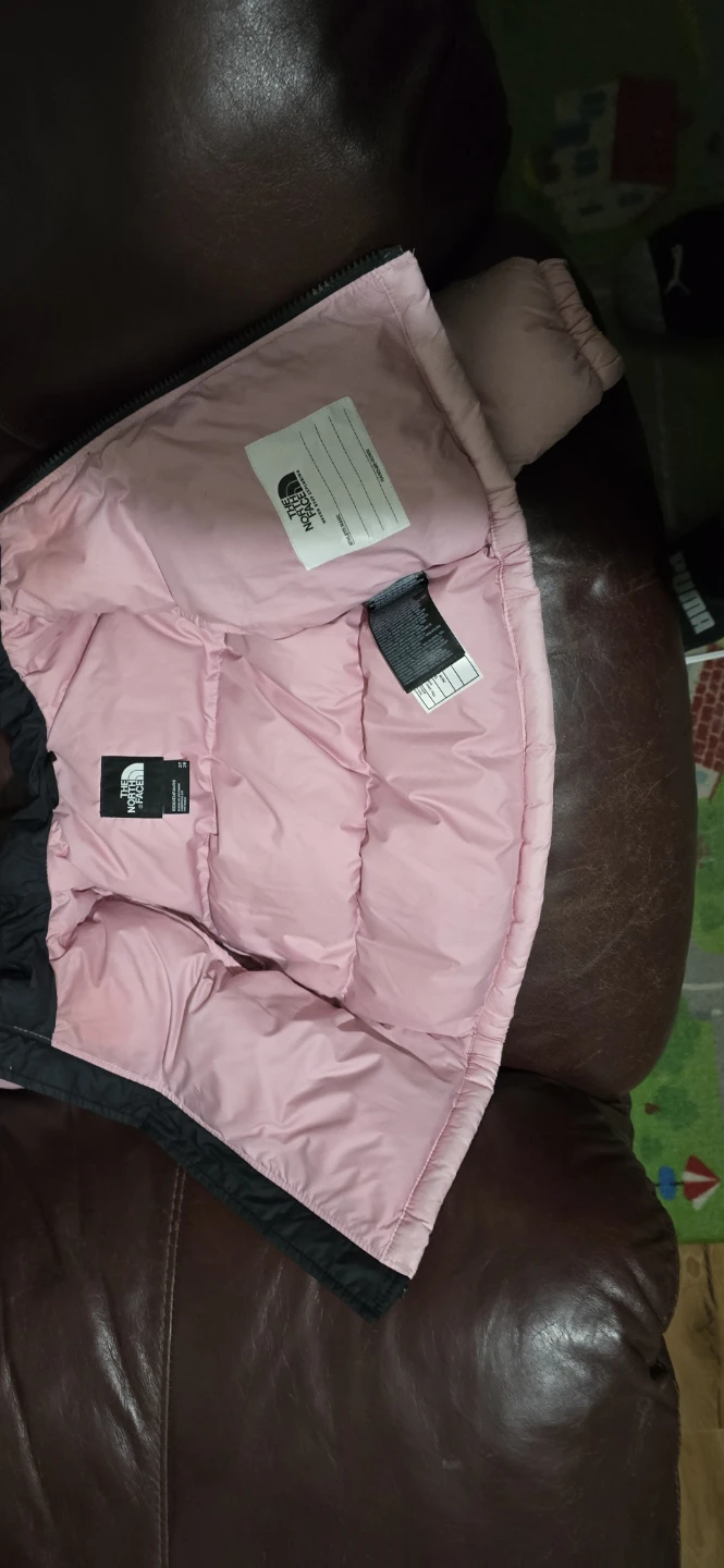 The North Face Puffer Jacket - Pink & Black - photo 3
