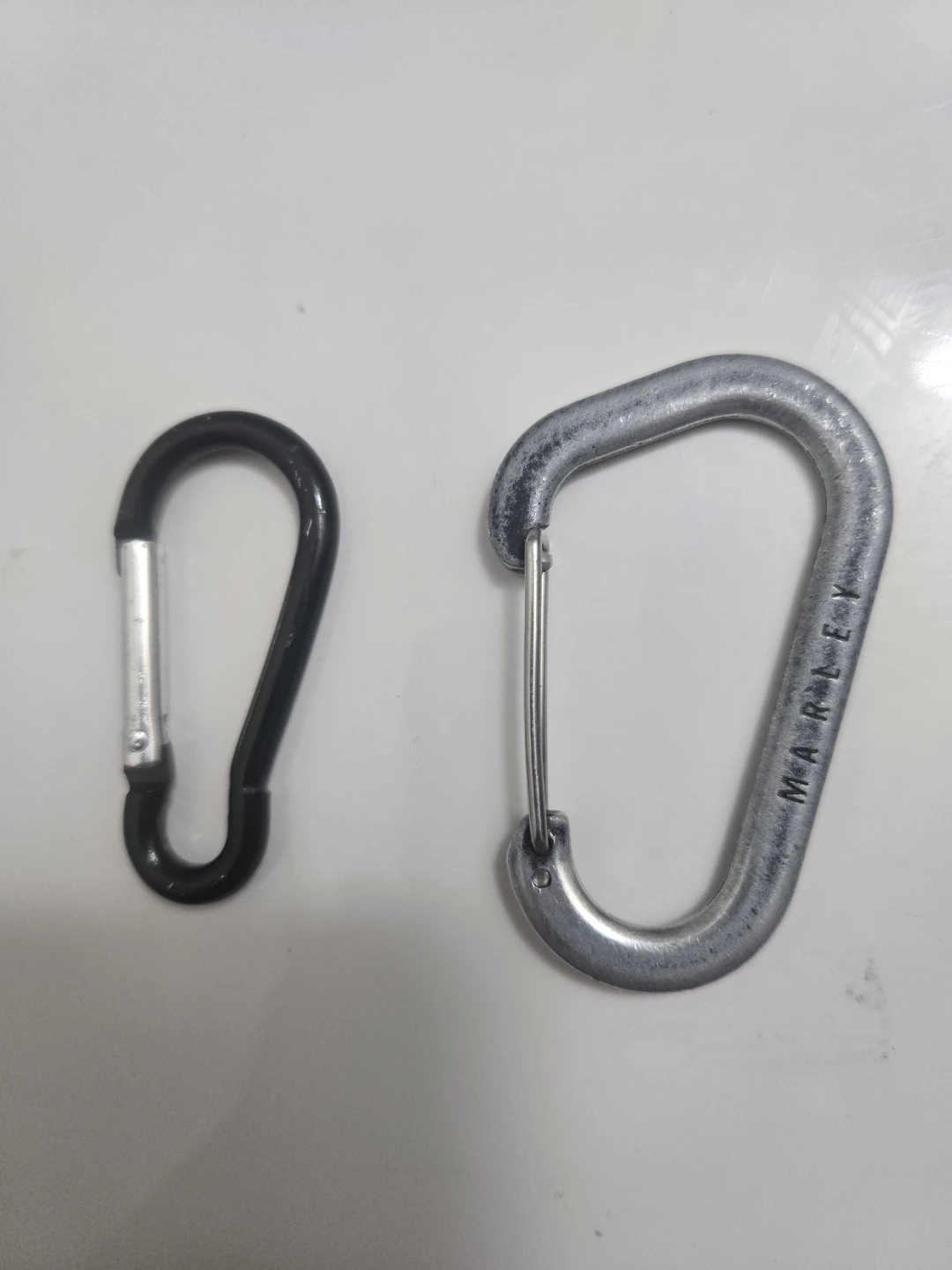 Carabiner Clips - Black and Silver