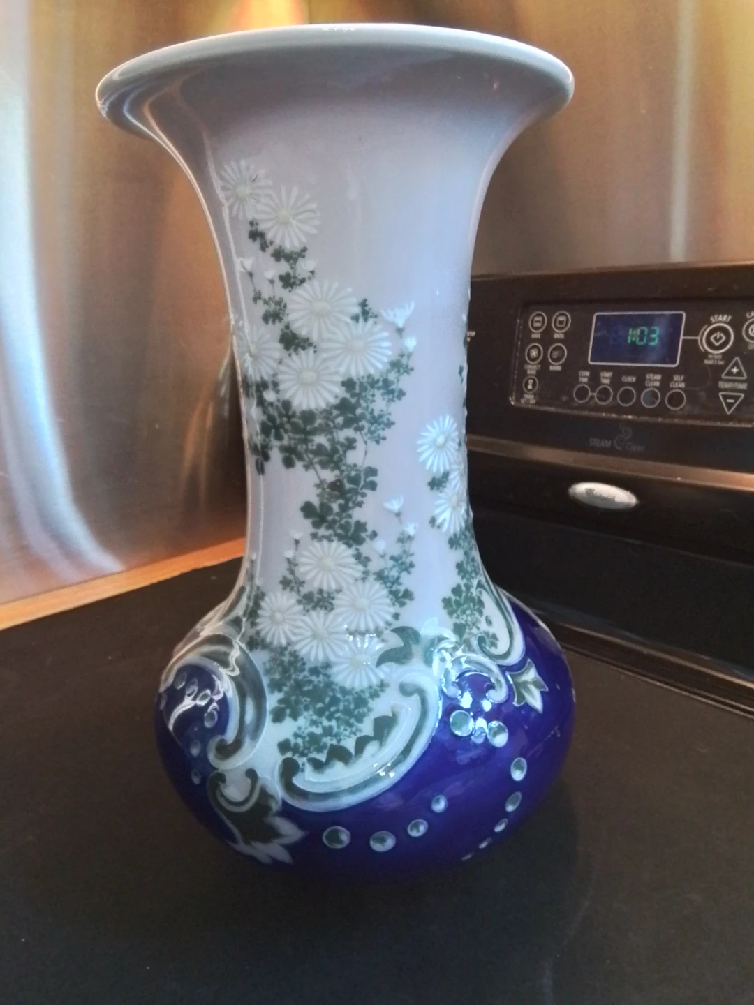 Meiji Period Jap. Seto Porcelain Vase – Kawamoto Masukichi