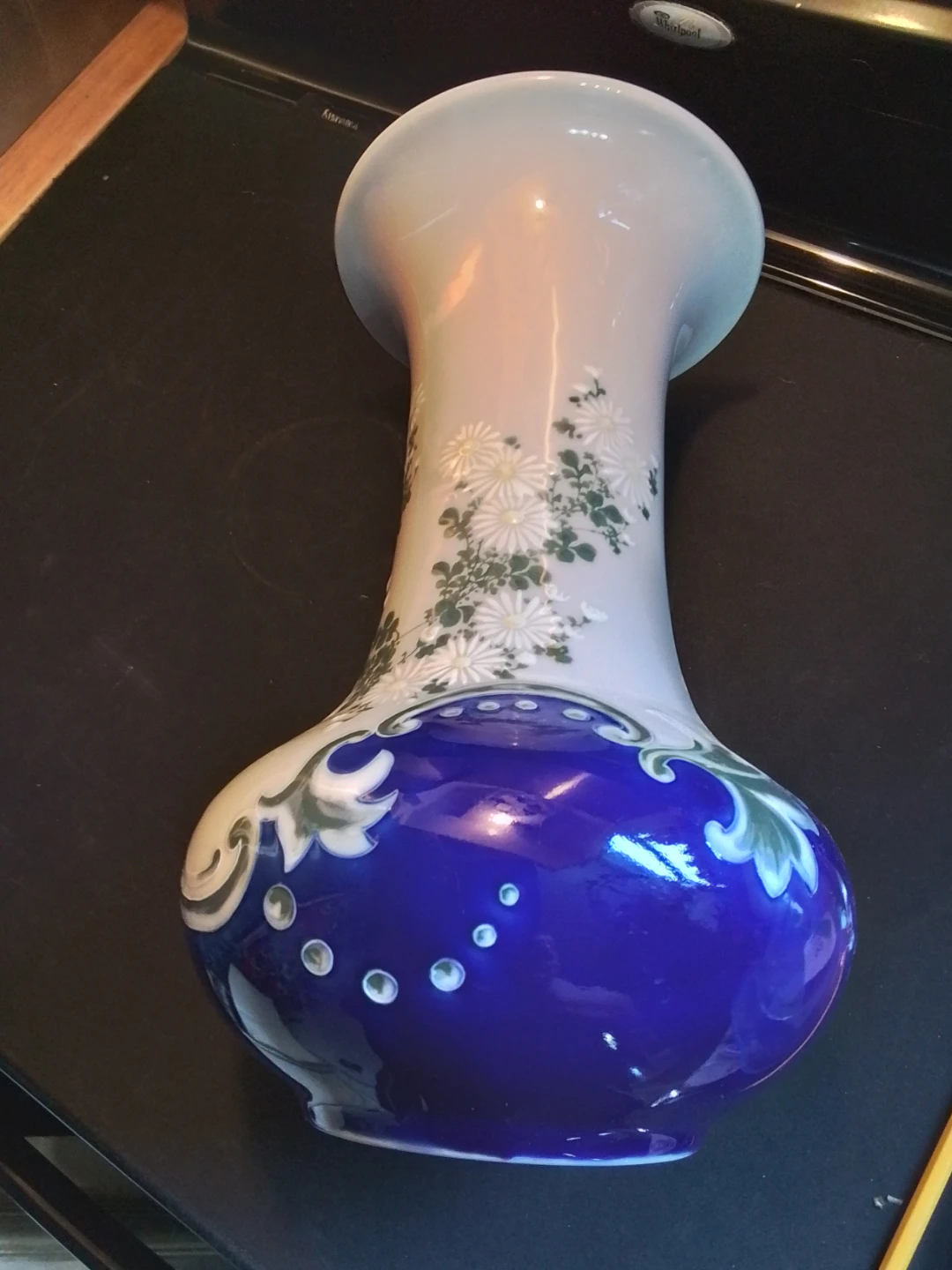 Meiji Period Jap. Seto Porcelain Vase – Kawamoto Masukichi - photo 4