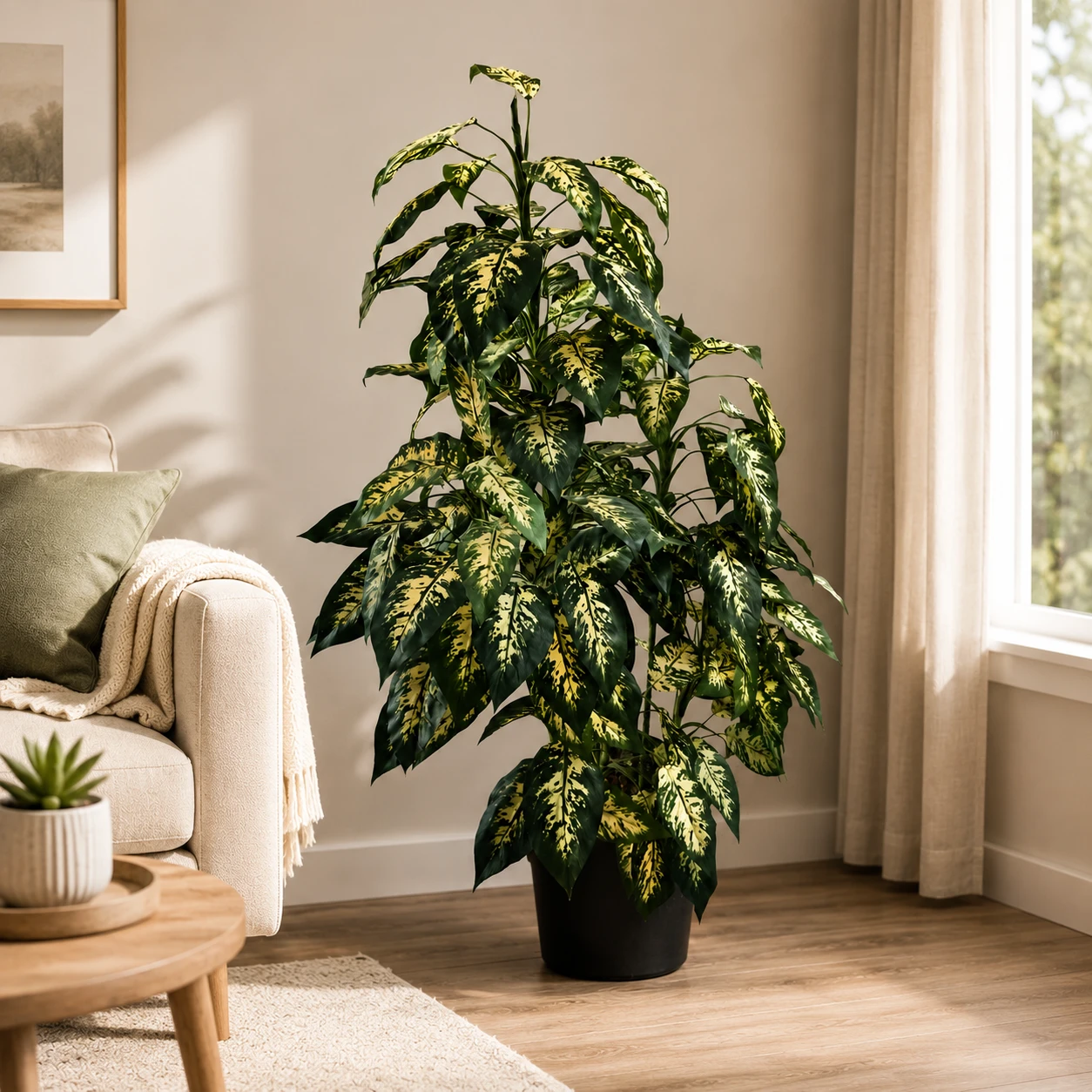 Faux Dieffenbachia Plant - photo 2