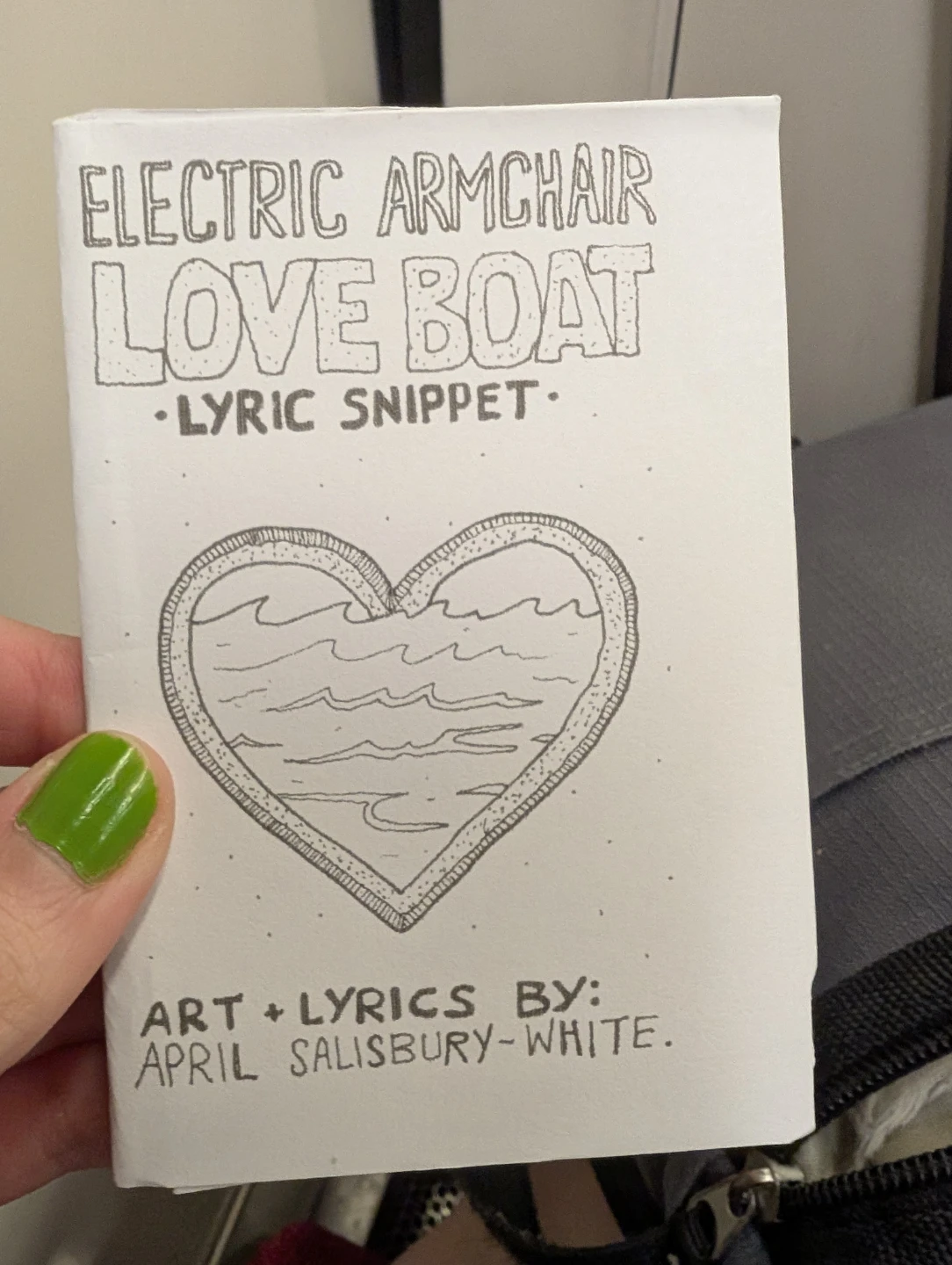 Love Boat zine (with lyrics and art)