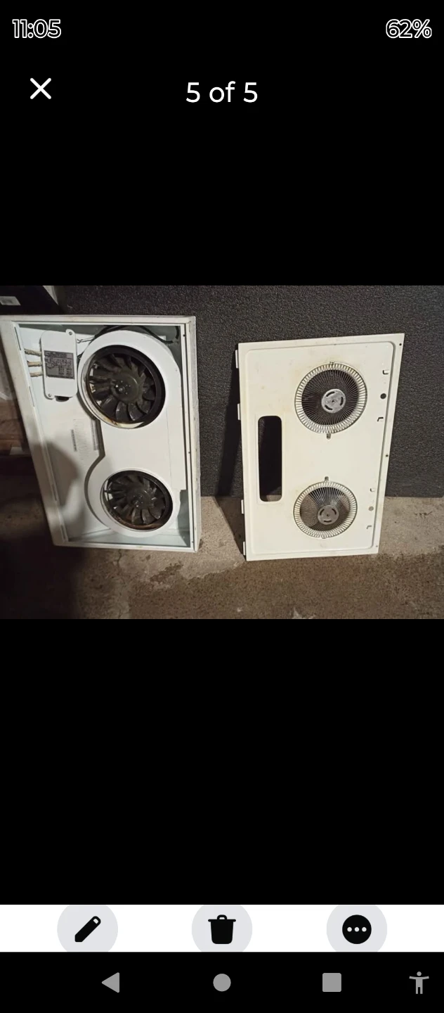 White Dual Fan Unit