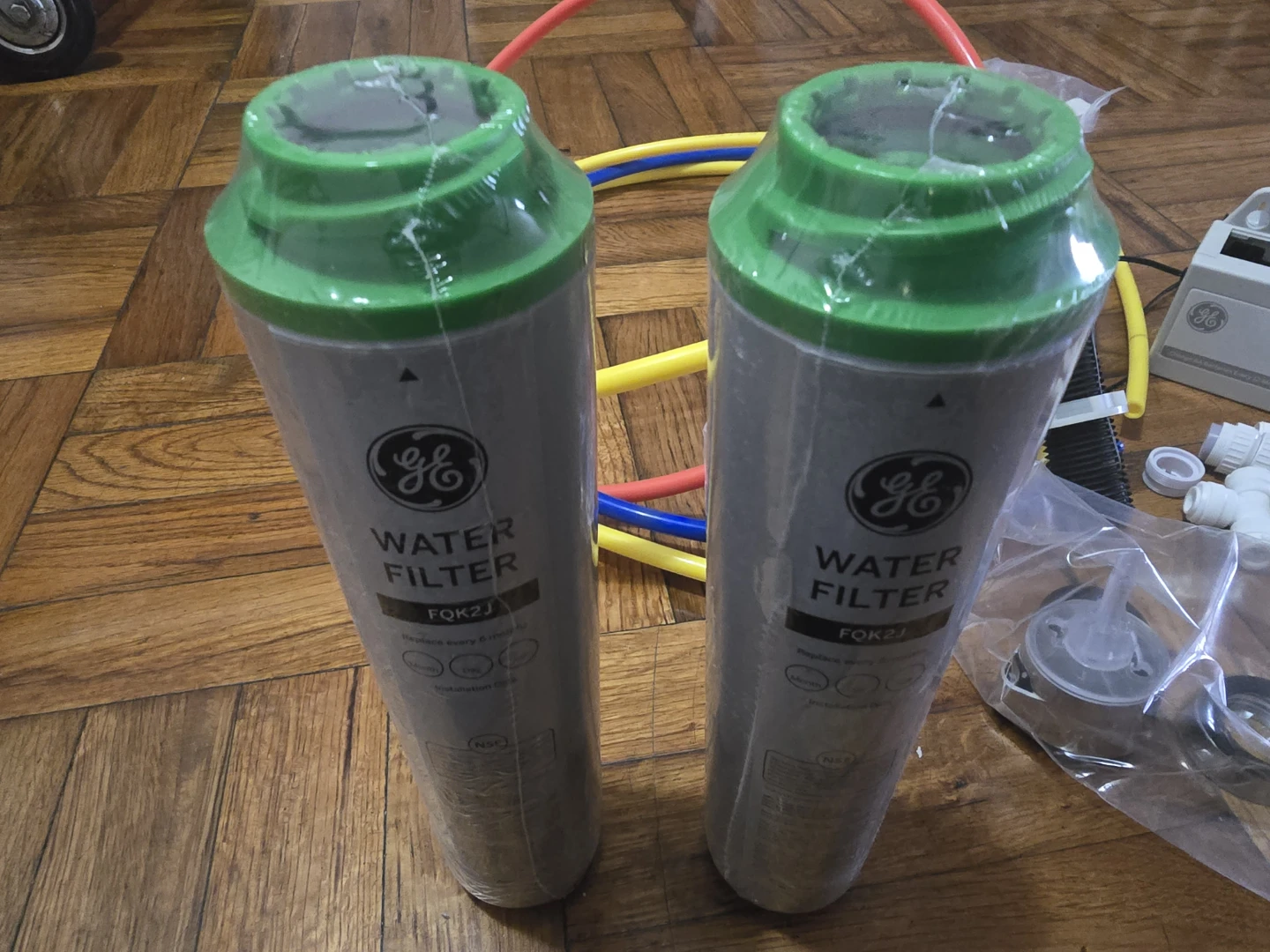 GE Water Filter System with FQK2J Replacement Cartridges