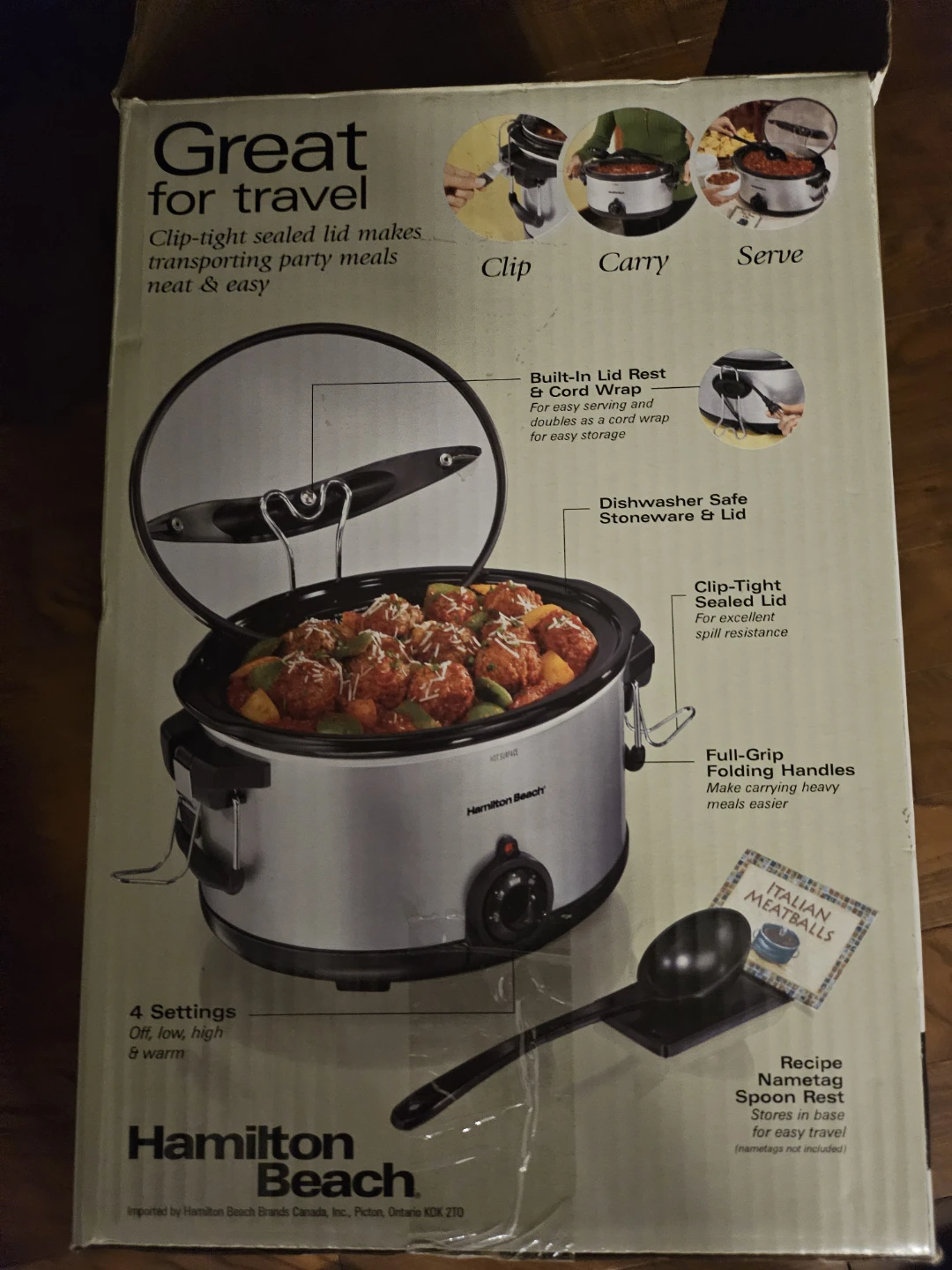 Hamilton Beach Deluxe Stay or Go 6 Qt. Slow Cooker