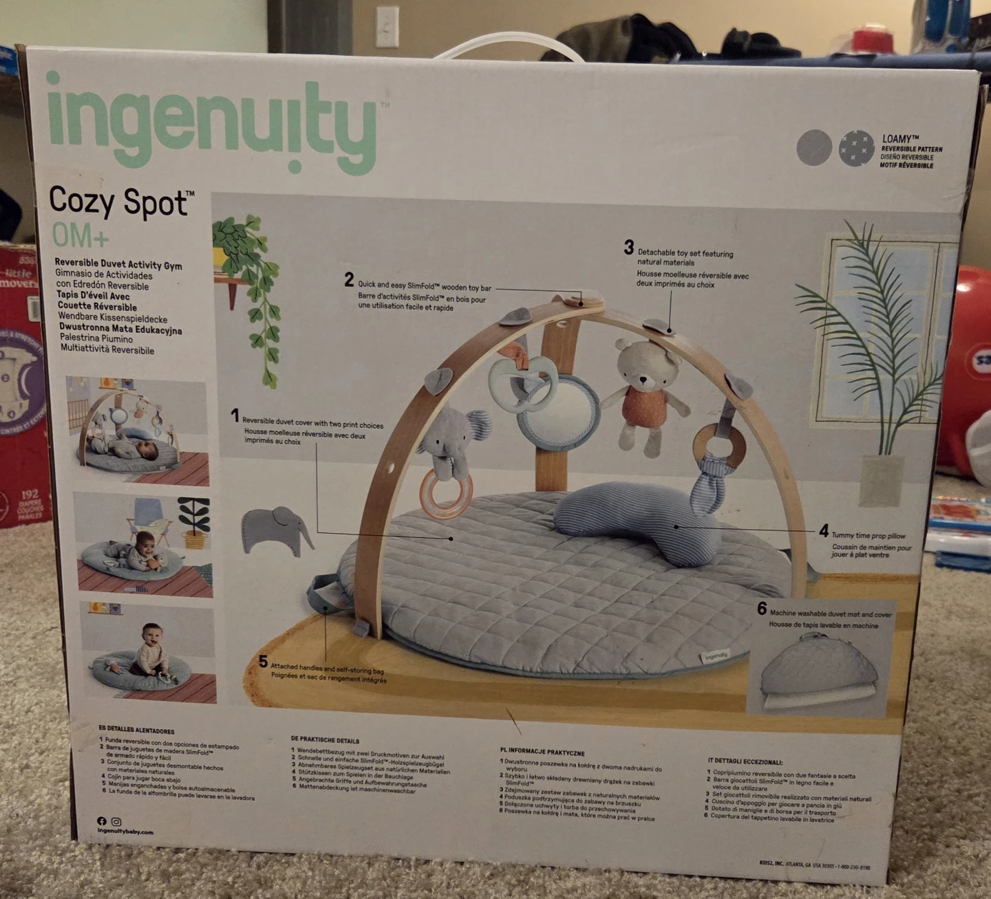 Ingenuity Cozy Spot OM+ Reversible Activity Gym