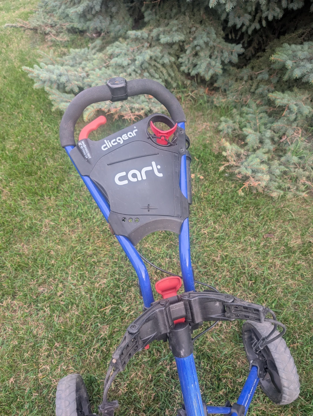 2 Clicgear Golf Push Carts - Blue and Red - photo 2