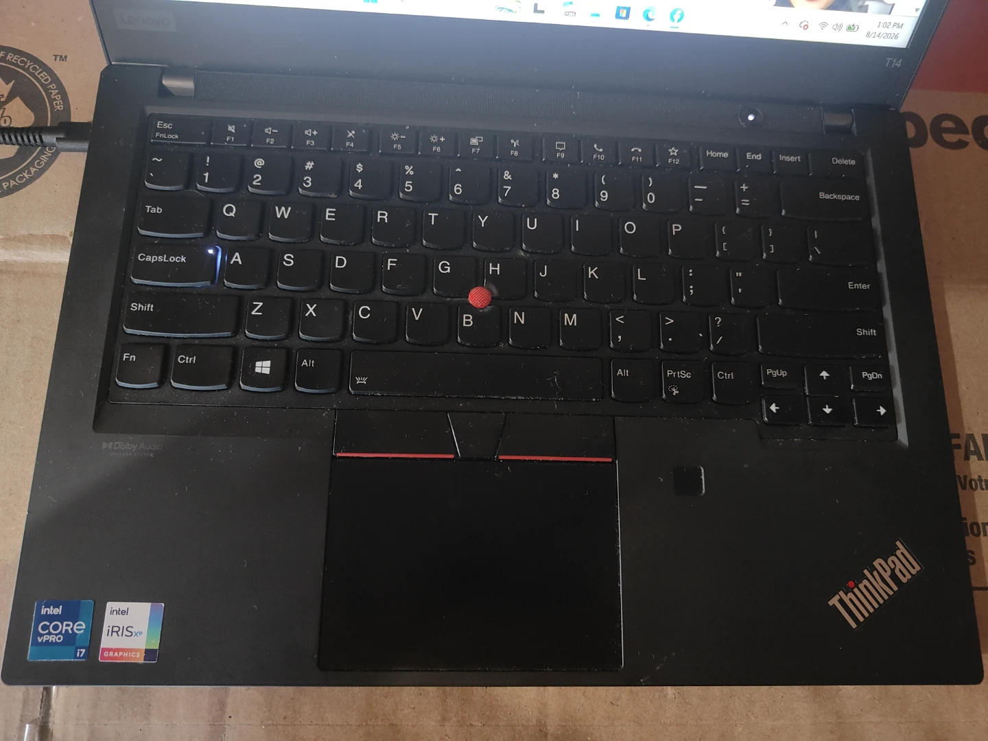 LENOVO THINK PAD T14 GEN 2  I7-11TH GENERATION  TOUCH SCREEN