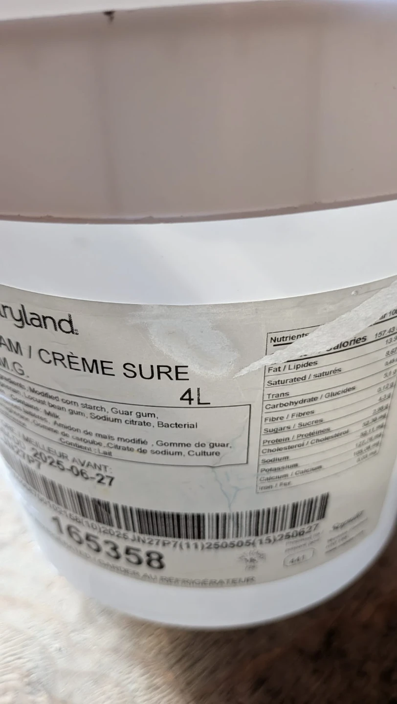Dairyland Sour Cream 4L - photo 2