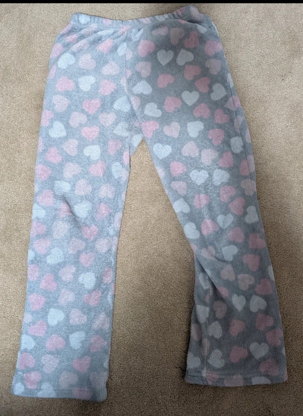 Grey Heart Pajama Pants
