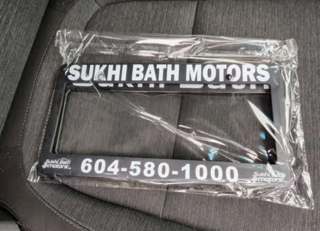 Sukhi Bath License Plate Frames