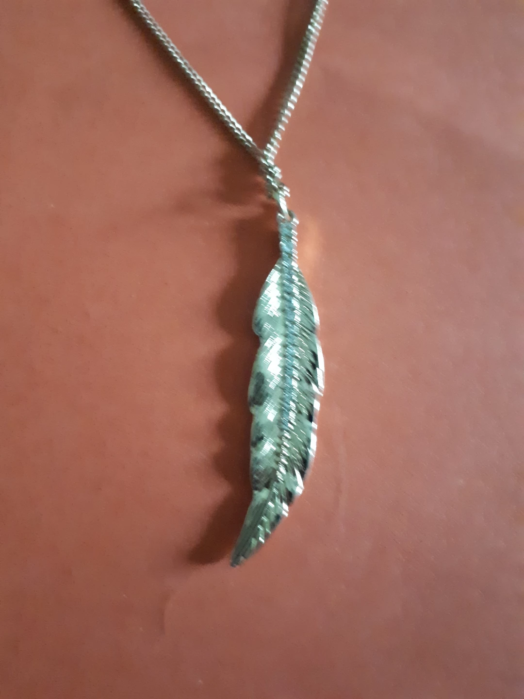 Layered Choker Necklace with Feather Pendant - photo 2
