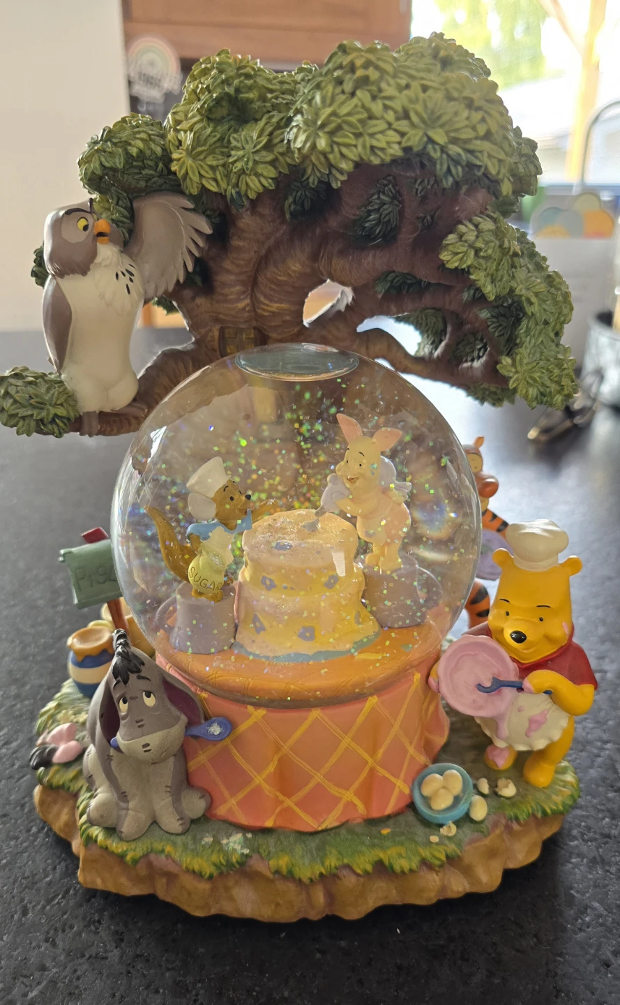 Large Disney Winnie the Pooh Musical Snow Globe