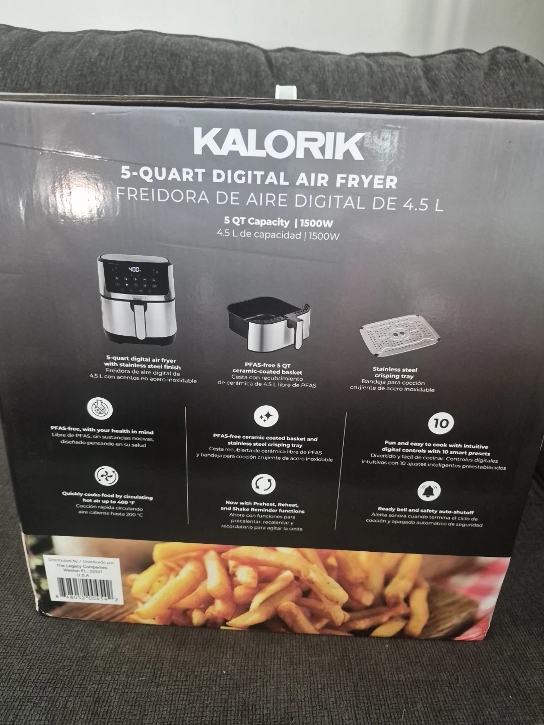 Kalorik 5-Quart Digital Air Fryer - photo 2