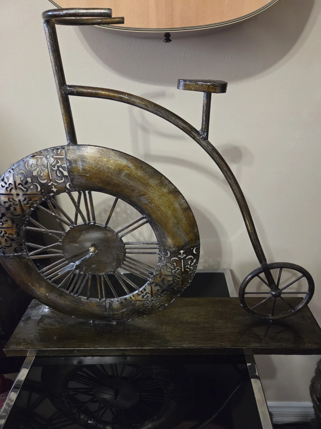 Metal Bicycle Clock - photo 2