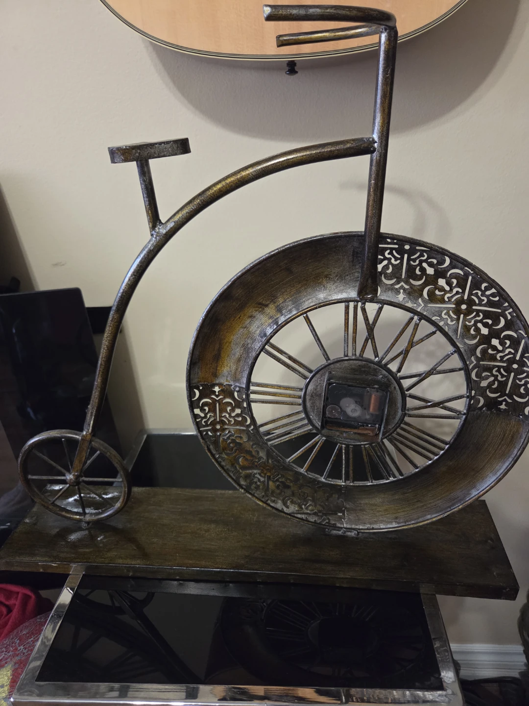 Metal Bicycle Clock - photo 3