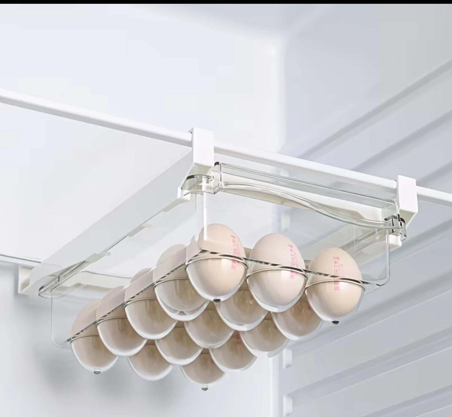 Adjustable Fridge  egg Storage Drawer Organizer