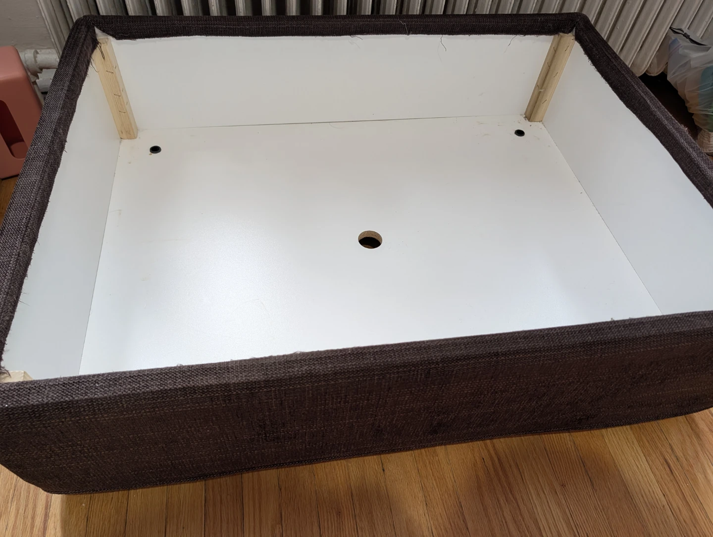 Dark Brown Storage Ottoman - photo 4