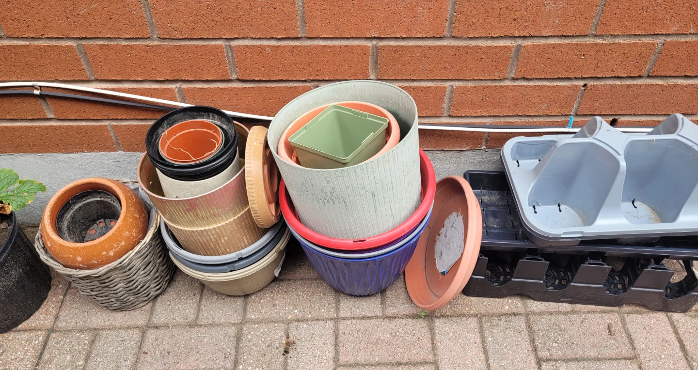 Assorted Garden Pots and Seed Trays