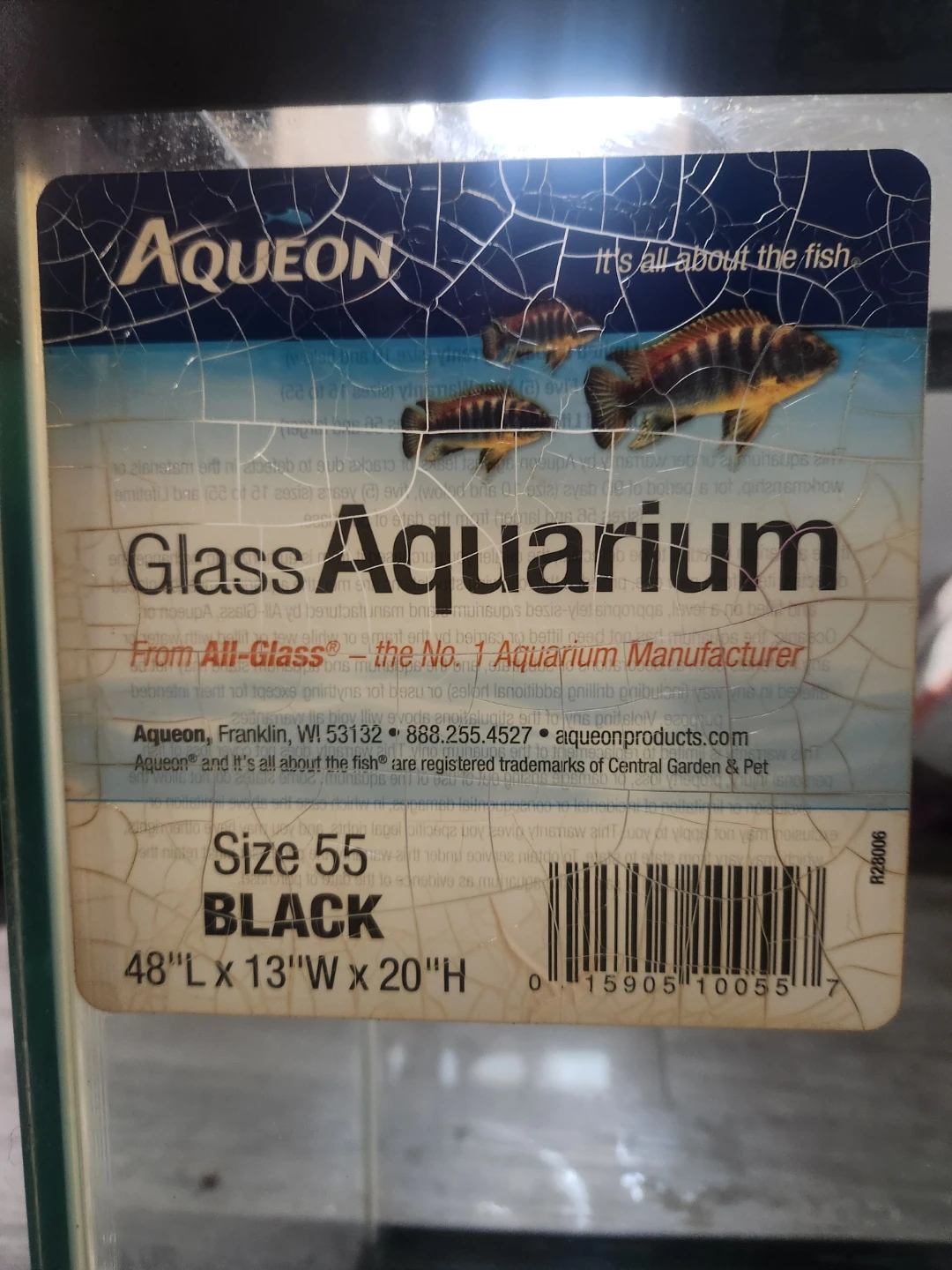 Aqueon Glass Aquarium - Size 55 Black - photo 3