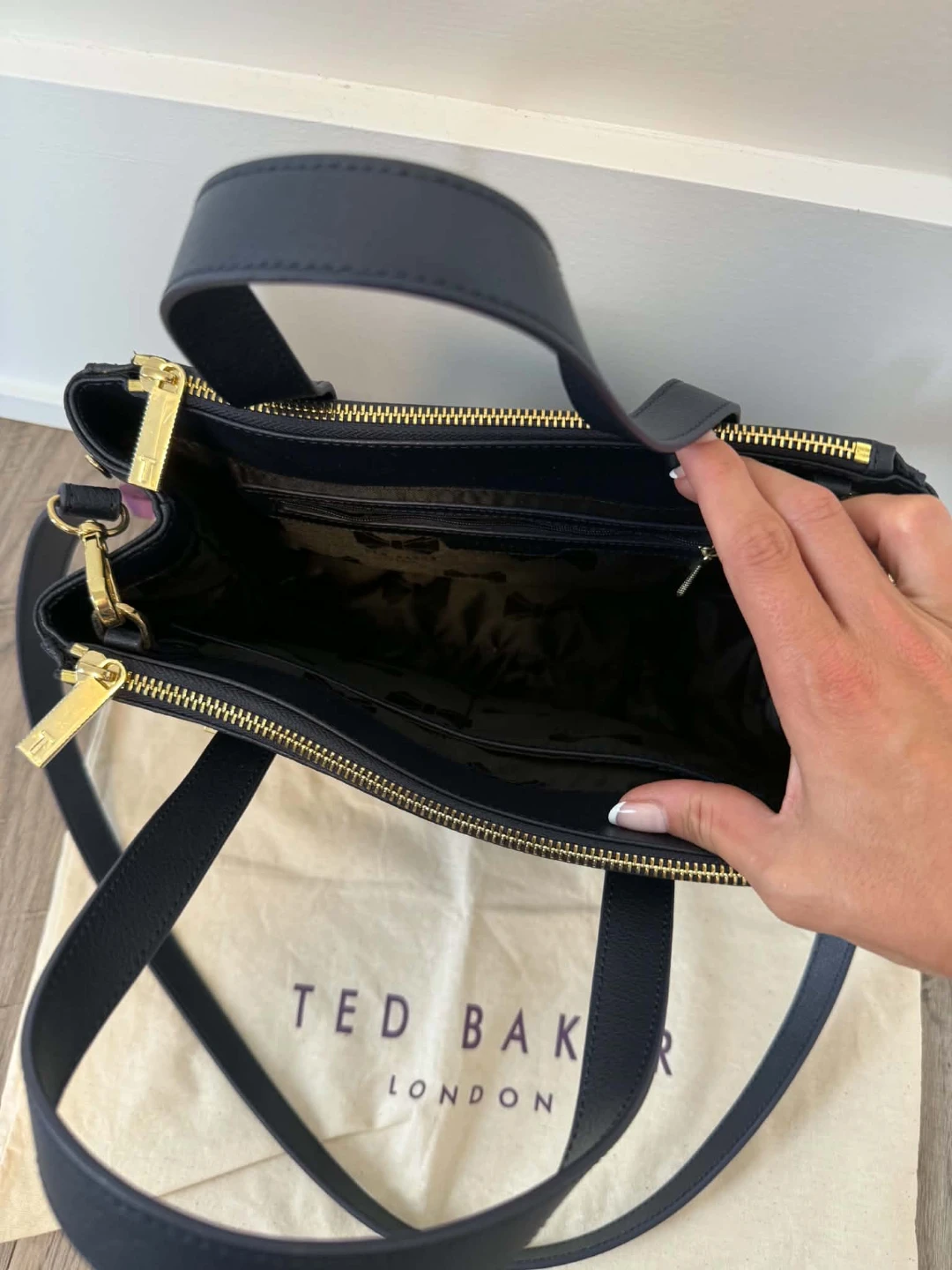 Ted Baker London Blue Leather Satchel Handbag - photo 4