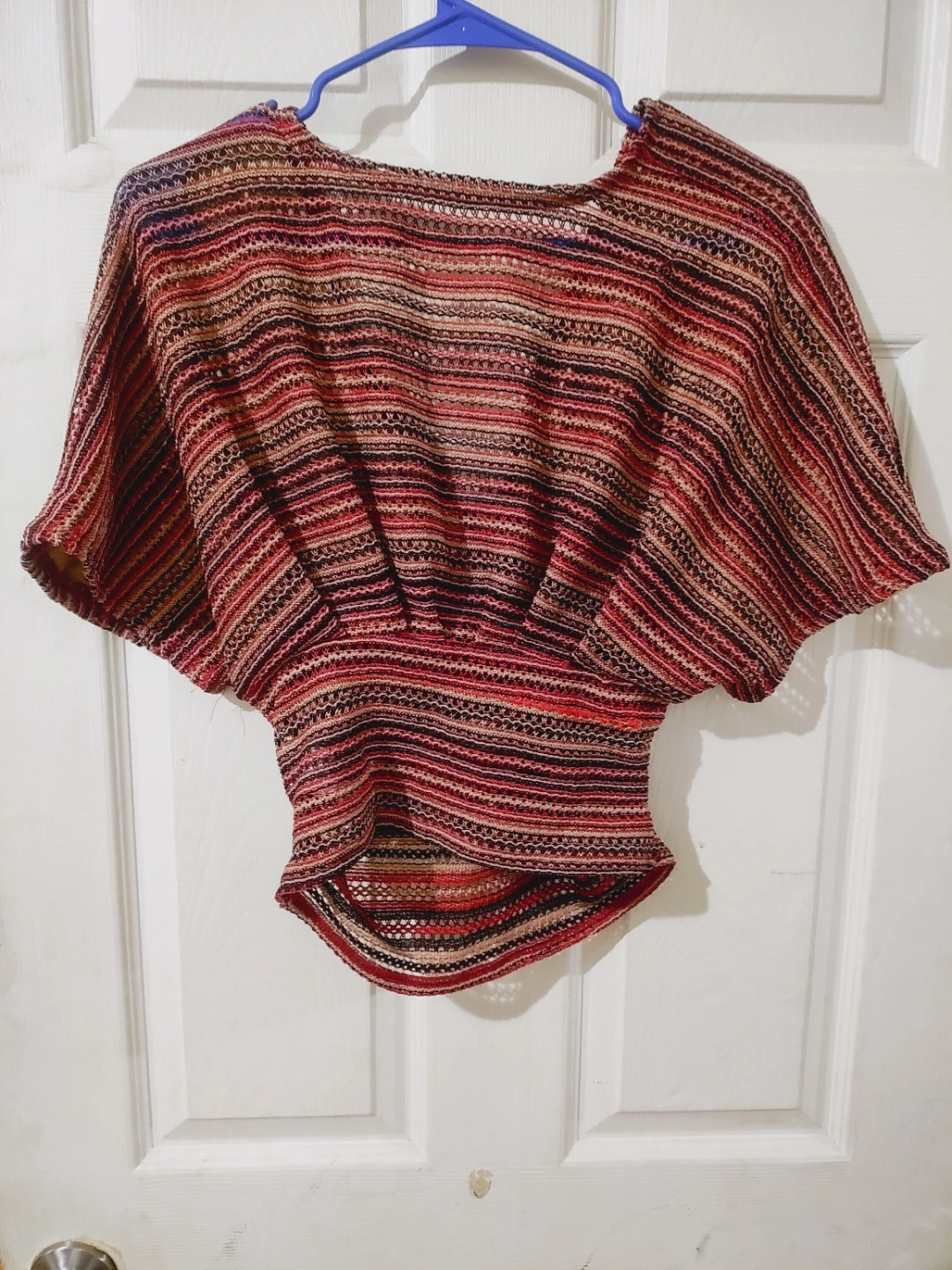 Women's Striped Batwing Sleeve Topsuze Med new - photo 5