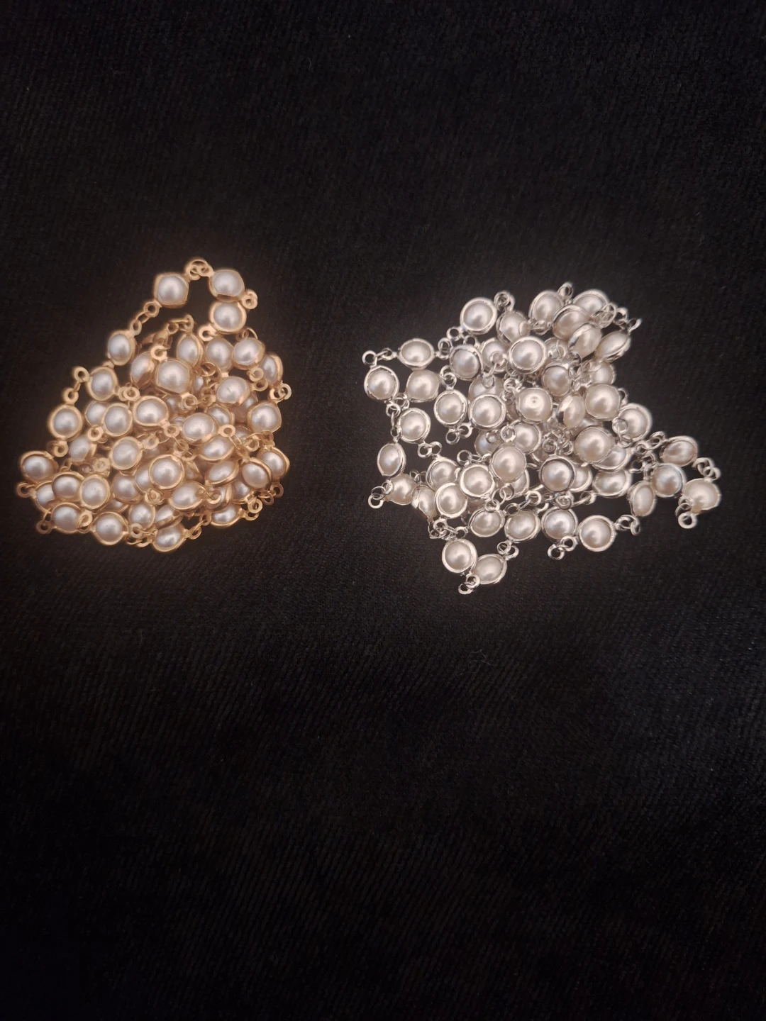 Pearl Bead Necklaces (Gold and Silver Tone) - photo 2